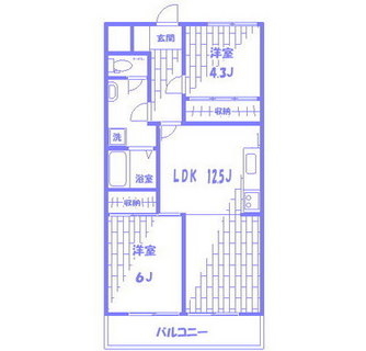 東京都北区滝野川７丁目 賃貸マンション 2LDK