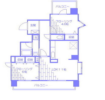 東京都板橋区板橋２丁目 賃貸マンション 2LDK