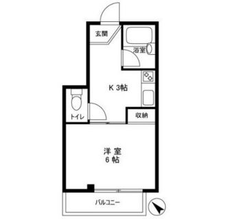 東京都北区滝野川６丁目 賃貸マンション 1K