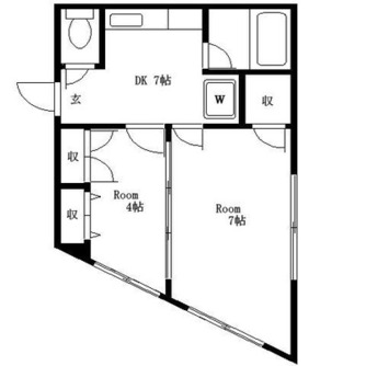 東京都北区滝野川５丁目 賃貸マンション 2DK