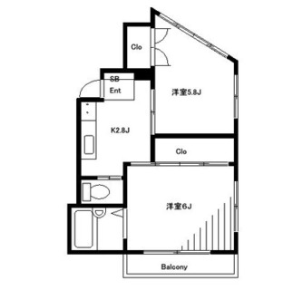 東京都北区王子本町３丁目 賃貸マンション 2K