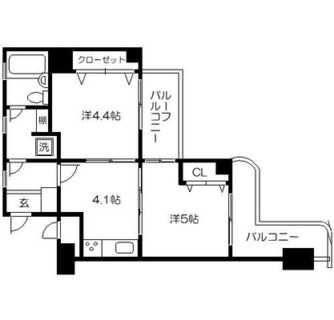 東京都北区滝野川６丁目 賃貸マンション 2K