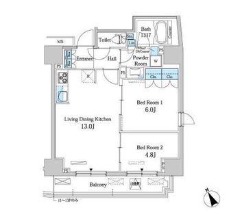東京都板橋区板橋４丁目 賃貸マンション 2LDK